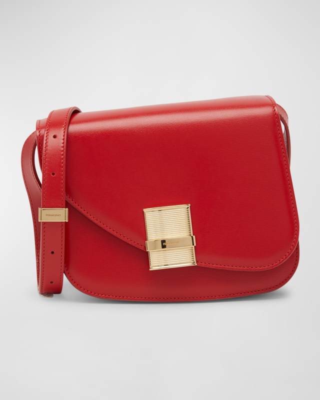 Fiamma Small Leather Crossbody Bag